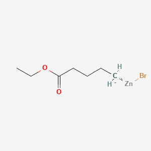Chemical structure of 5-ETHOXY-5-OXOPENTYLZINC BROMIDE