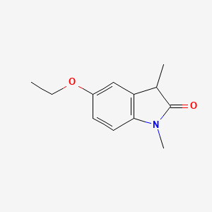 Chemical structure of 5-Ethoxy-1,3-dimethylindolin-2-one