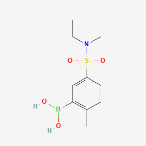 Chemical structure of 5-Diethylsulfamoyl-2-methylbenzeneboronic acid