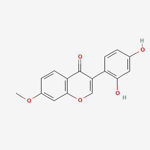 Chemical structure of 5-Deoxycajanin