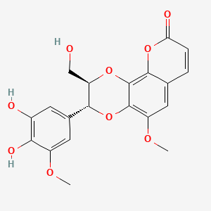 Chemical structure of 5'-Demethylaquillochin