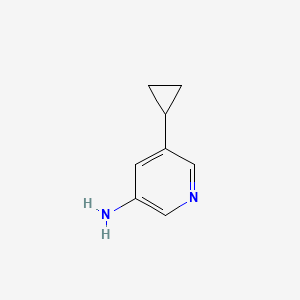 Chemical structure of 5-Cyclopropylpyridin-3-amine