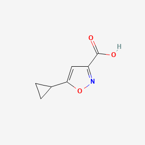 Chemical structure of 5-Cyclopropylisoxazole-3-carboxylic acid