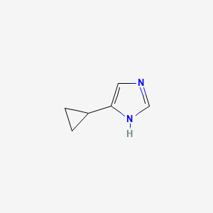 Chemical structure of 5-Cyclopropyl-1H-imidazole