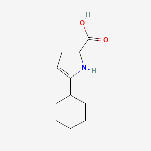 Chemical structure of 5-Cyclohexyl-1H-pyrrole-2-carboxylic acid
