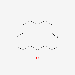 Chemical structure of 5-Cyclohexadecen-1-one