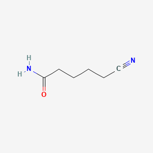 Chemical structure of 5-Cyanovaleramide