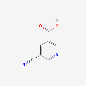 Chemical structure of 5-Cyanonicotinic Acid