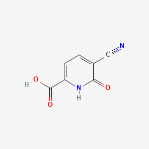 Chemical structure of 5-Cyano-6-oxo-1,6-dihydropyridine-2-carboxylic acid