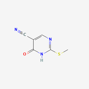 Chemical structure of 5-Cyano-4-hydroxy-2-(methylthio)pyrimidine