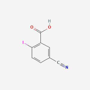 Chemical structure of 5-Cyano-2-Iodobenzoic Acid