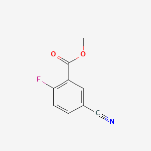 Chemical structure of Methyl 5-cyano-2-fluorobenzoate