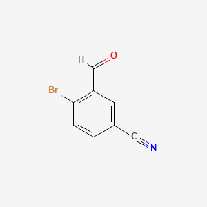 Chemical structure of 5-Cyano-2-bromobenzaldehyde