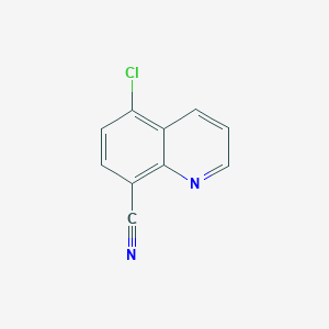 Chemical structure of 5-Chloroquinoline-8-carbonitrile