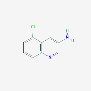 Chemical structure of 5-Chloroquinolin-3-amine