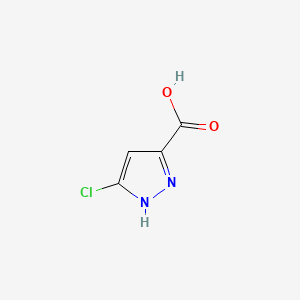 Chemical structure of 5-Chloropyrazole-3-carboxylic Acid