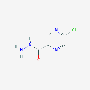 Chemical structure of 5-Chloropyrazine-2-carboxylic acid hydrazide