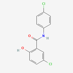 Chemical structure of 4',5-Dichlorosalicylanilide