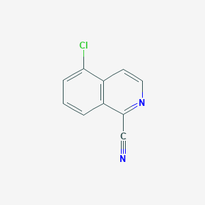 Chemical structure of 5-Chloroisoquinoline-1-carbonitrile