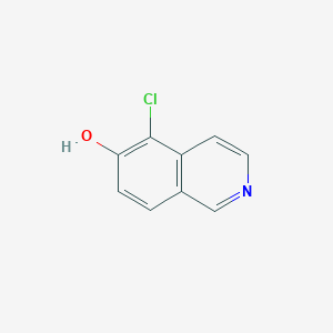 Chemical structure of 5-Chloroisoquinolin-6-ol