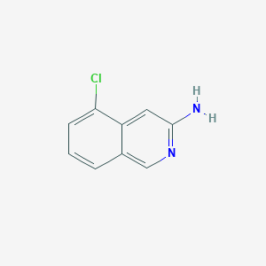 Chemical structure of 5-Chloroisoquinolin-3-amine