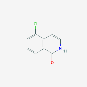 Chemical structure of 5-Chloroisoquinolin-1(2H)-one