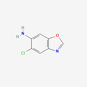 Chemical structure of 5-Chloro-6-benzoxazolamine