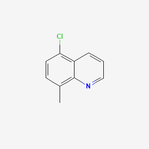 Chemical structure of 5-Chloro-8-methylquinoline
