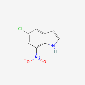 Chemical structure of 5-Chloro-7-nitro-1H-indole