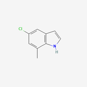 Chemical structure of 5-Chloro-7-methyl-1H-indole
