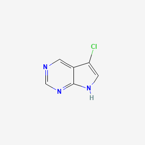 Chemical structure of 5-Chloro-7H-pyrrolo[2,3-d]pyrimidine