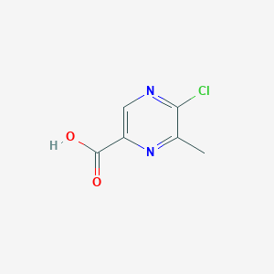 Chemical structure of 5-Chloro-6-methylpyrazine-2-carboxylic acid