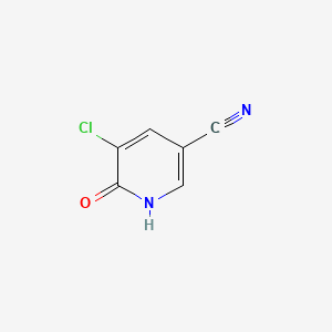 Chemical structure of 5-Chloro-6-hydroxynicotinonitrile