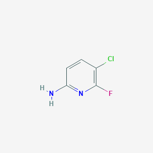 Chemical structure of 5-Chloro-6-fluoropyridin-2-amine