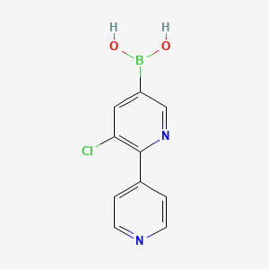 Chemical structure of (3-Chloro-[2,4'-bipyridin]-5-yl)boronic acid