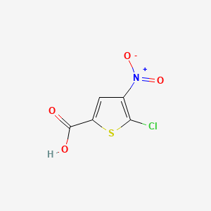 Chemical structure of 5-Chloro-4-nitrothiophene-2-carboxylic acid
