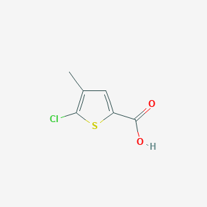 Chemical structure of 5-Chloro-4-methylthiophene carboxylic acid