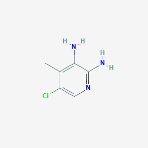 Chemical structure of 5-Chloro-4-methylpyridine-2,3-diamine