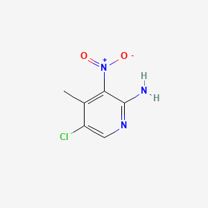 Chemical structure of 5-Chloro-4-methyl-3-nitropyridin-2-amine