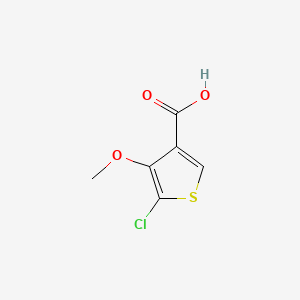 Chemical structure of 5-Chloro-4-methoxythiophene-3-carboxylic acid