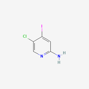 Chemical structure of 5-Chloro-4-iodopyridin-2-amine