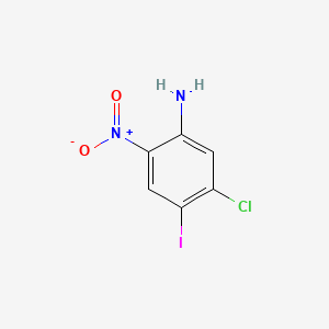 Chemical structure of 5-Chloro-4-iodo-2-nitroaniline