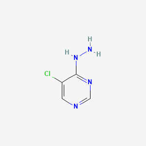Chemical structure of 5-Chloro-4-hydrazinylpyrimidine