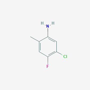 Chemical structure of 5-Chloro-4-fluoro-2-methylaniline