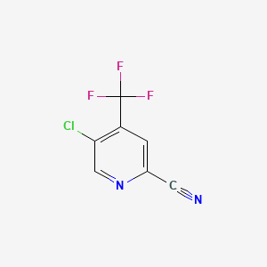 Chemical structure of 5-Chloro-4-(trifluoromethyl)picolinonitrile