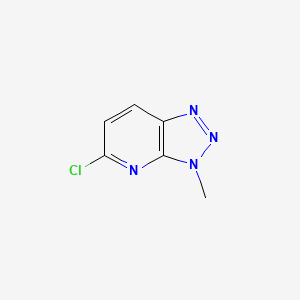 Chemical structure of 5-Chloro-3-methyl-3H-[1,2,3]triazolo[4,5-b]pyridine
