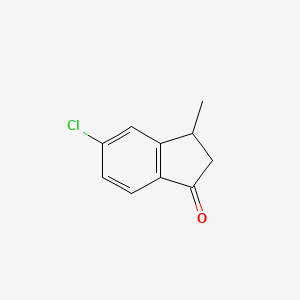 Chemical structure of 5-Chloro-3-methyl-2,3-dihydro-1H-inden-1-one