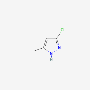Chemical structure of 5-Chloro-3-methyl-1H-pyrazole