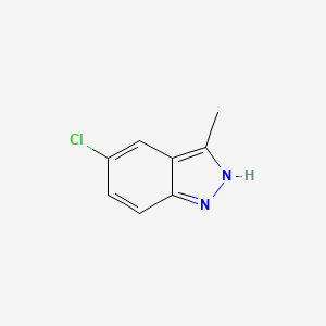 Chemical structure of 5-Chloro-3-methyl-1H-indazole