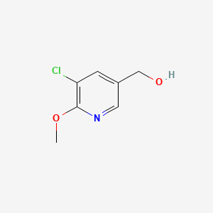 Chemical structure of (5-Chloro-6-methoxypyridin-3-yl)methanol